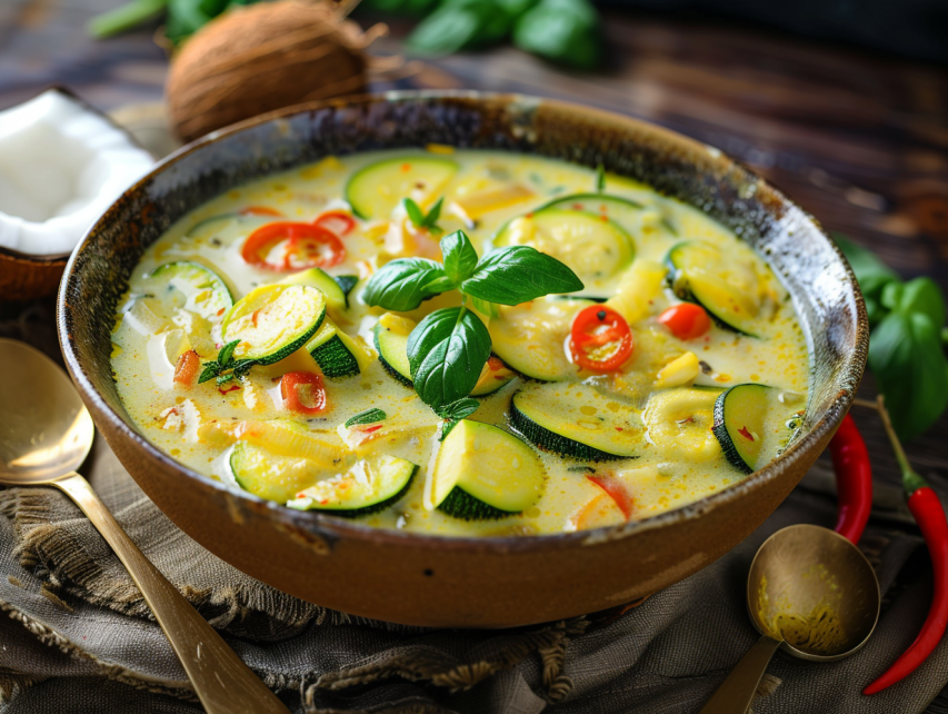 Soupe Au Lait De Coco Et Legumes tremplinsante.net