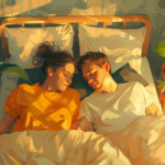 Un couple dort dans une pièce chaude